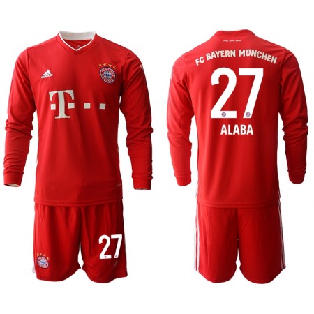 FC Bayern München David Alaba 27 Kind Thuistenue 2020-21 L/S
